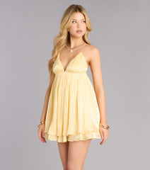 June Strappy Babydoll Mini Dress
