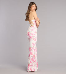 Gretchen Floral Lace Formal Dress