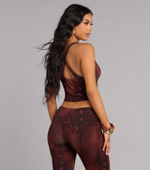 Sleek Moves Snake Print Tank Top