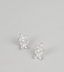 Elegant Shine Rhinestone Cluster Stud Earrings