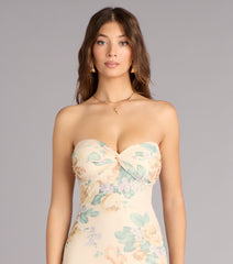 Beth Floral Mermaid Formal Dress