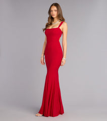 Sheila Glitter Lace-Up Formal Dress