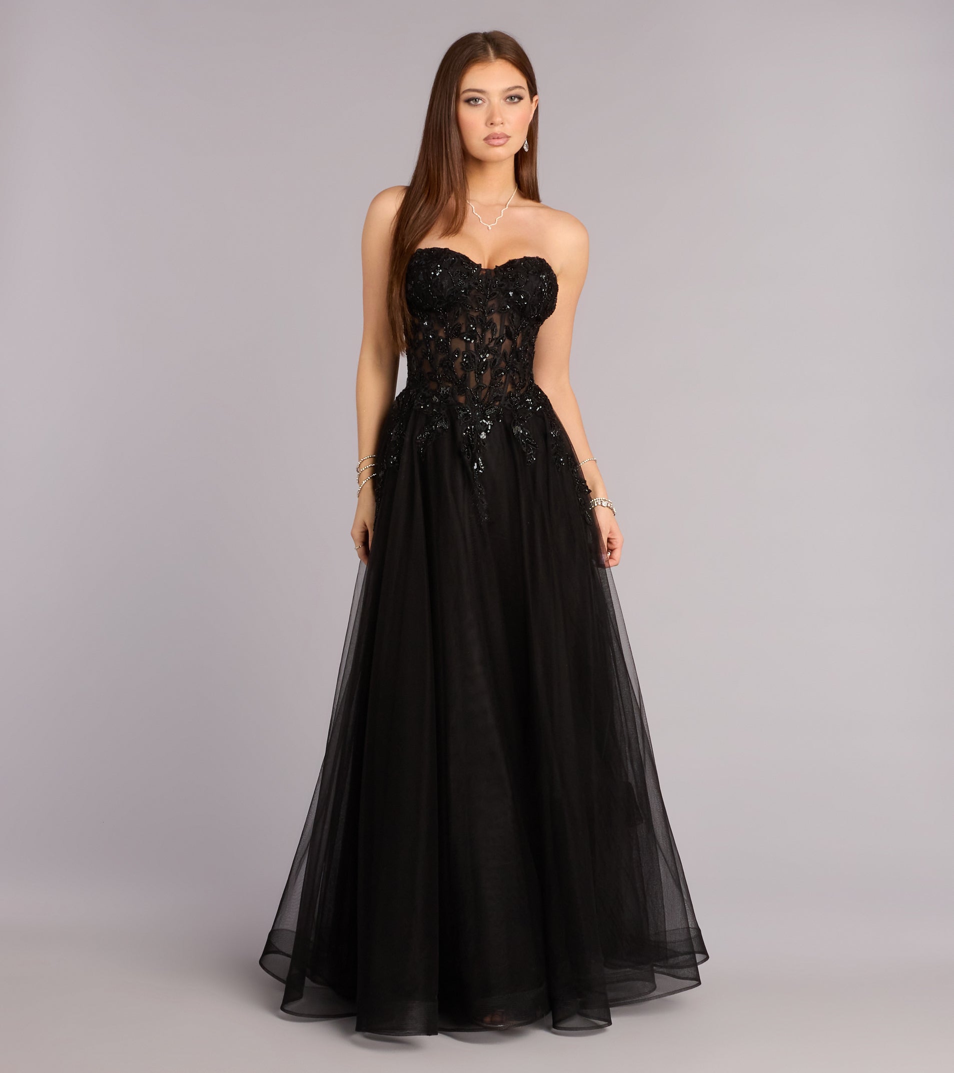 Kennedy Tulle A-Line Ball Gown