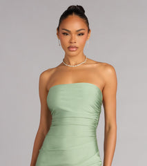 Effortless Poise Tube Midi Dress