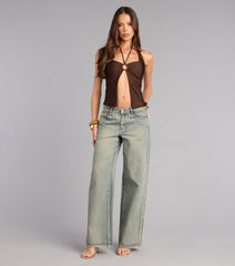 Caught Plans Halter Crop Top