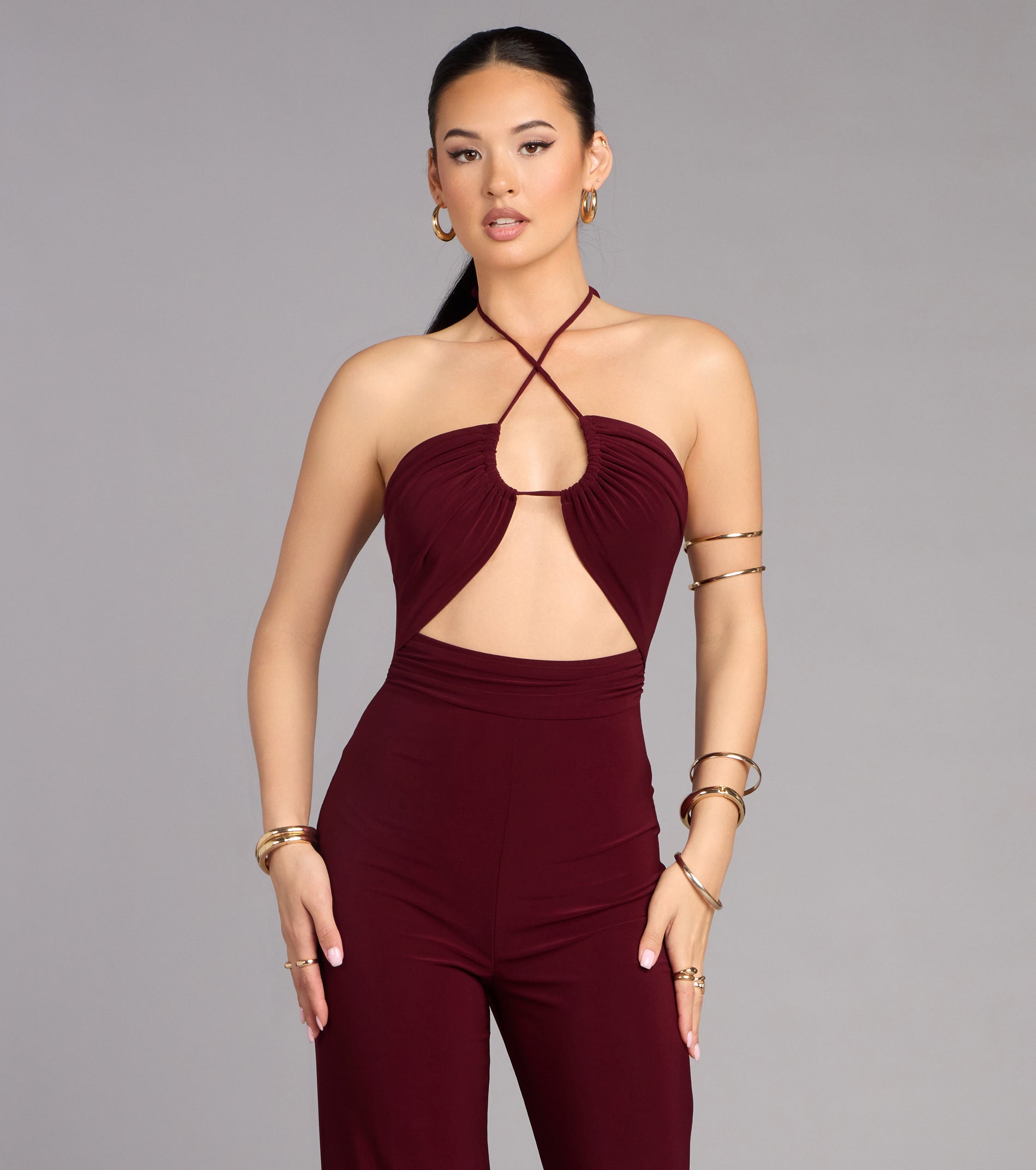 Dressy Plans Cutout Jumpsuit