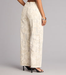 Off Duty Intent Camouflage Straight Leg Jeans