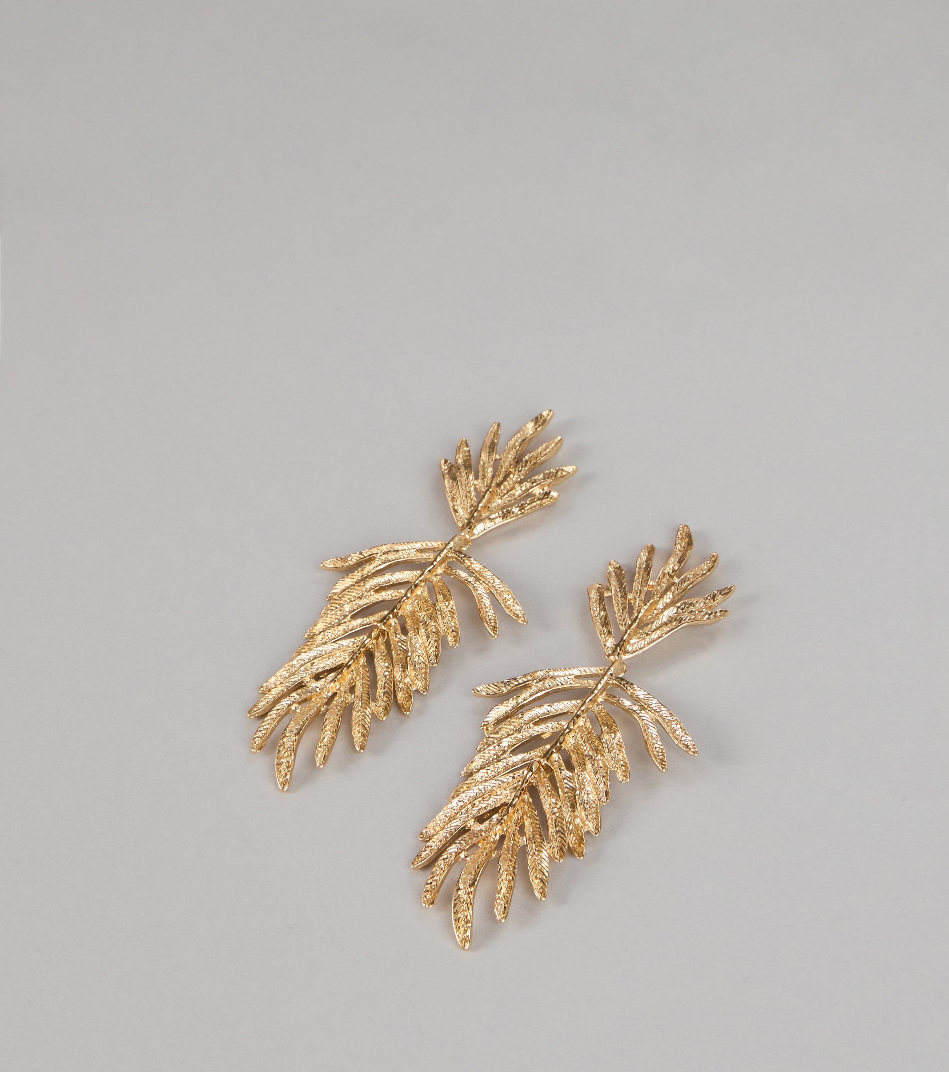 Golden Hour Drama Leaf Earrings