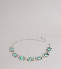 Desert Glow Concho Chain Belt