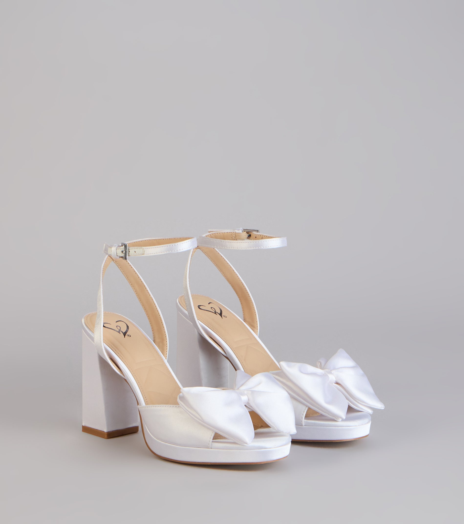 Put A Bow On It Satin Heels
