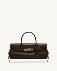 Yara Small Top Handle Shoulder Bag - Deep Coffee