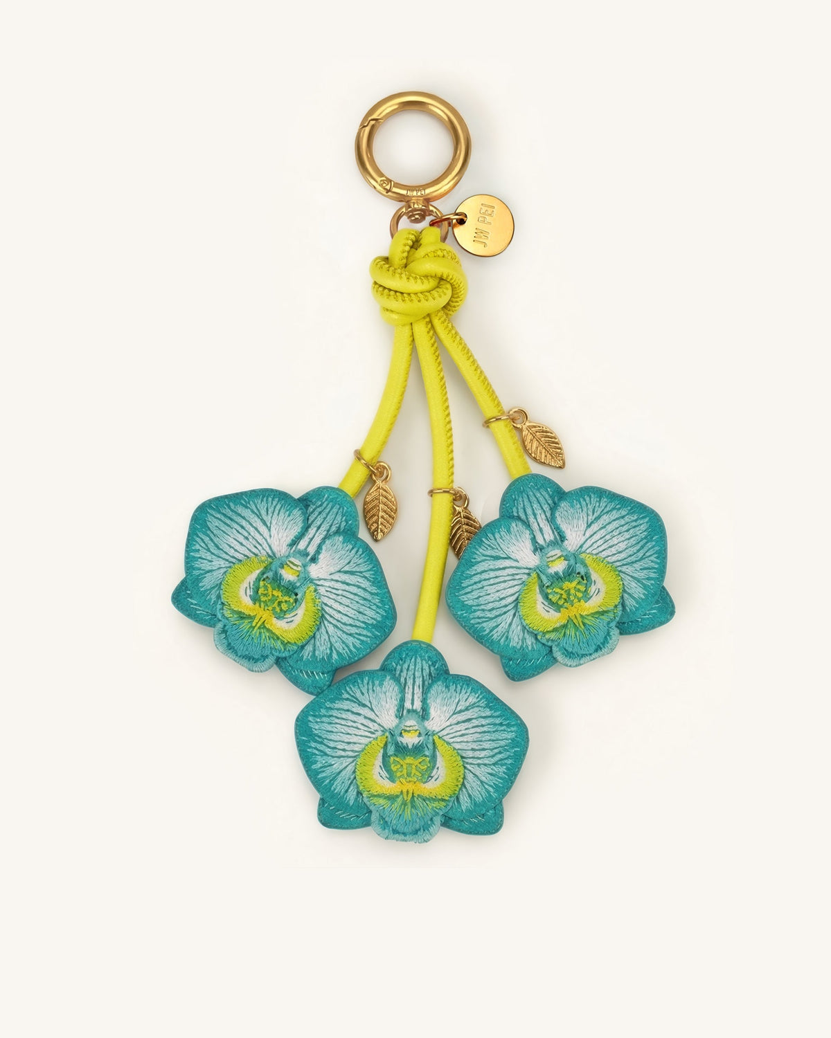 Orchid Bag Charm - Teal