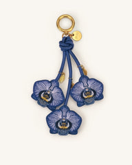 Orchid Bag Charm - Slate Blue