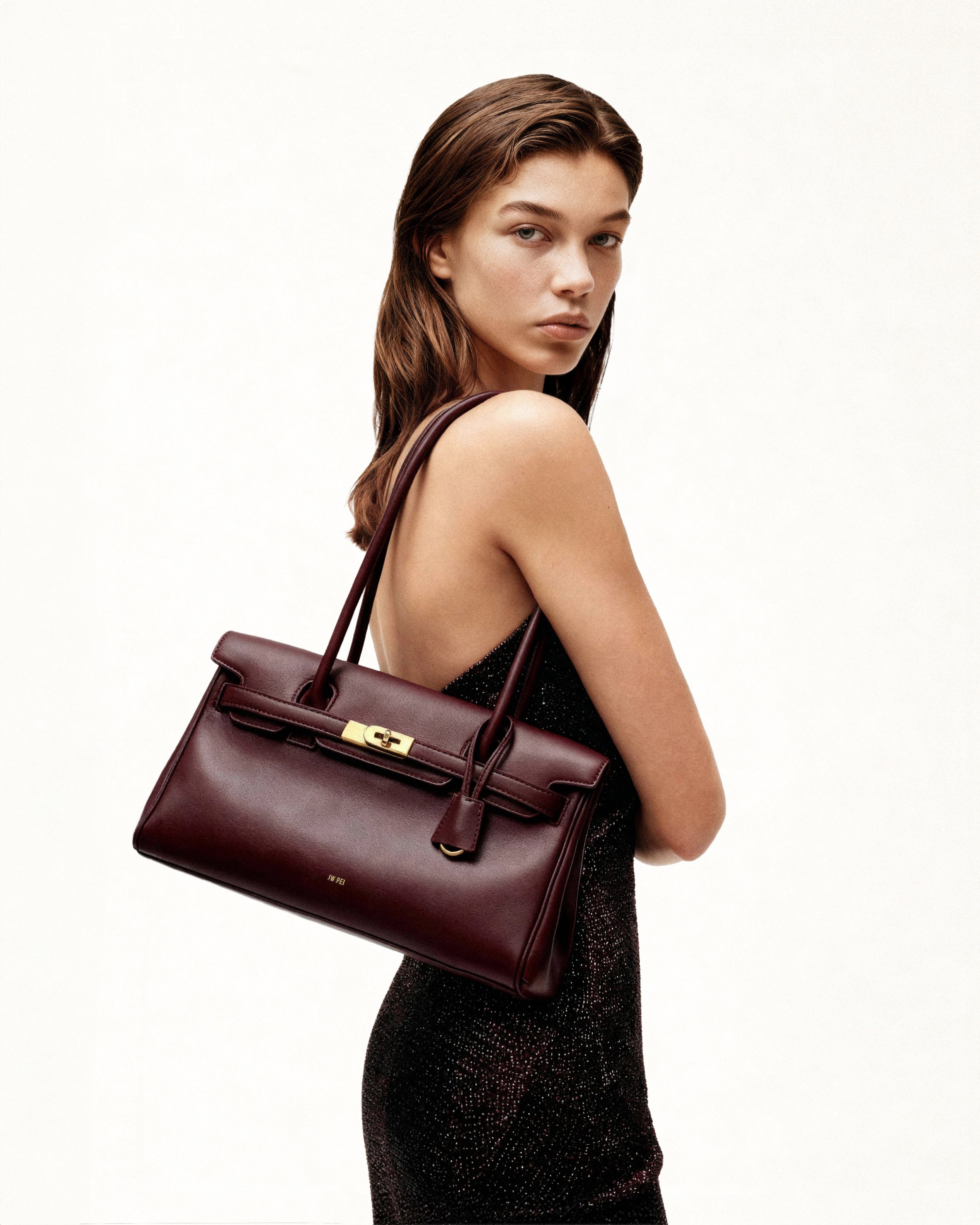 Yara Shoulder Bag - Deep Burgundy
