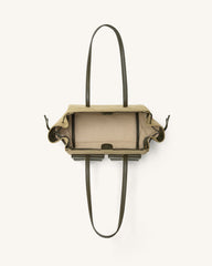 Linda Faux Suede Tote Bag - Green