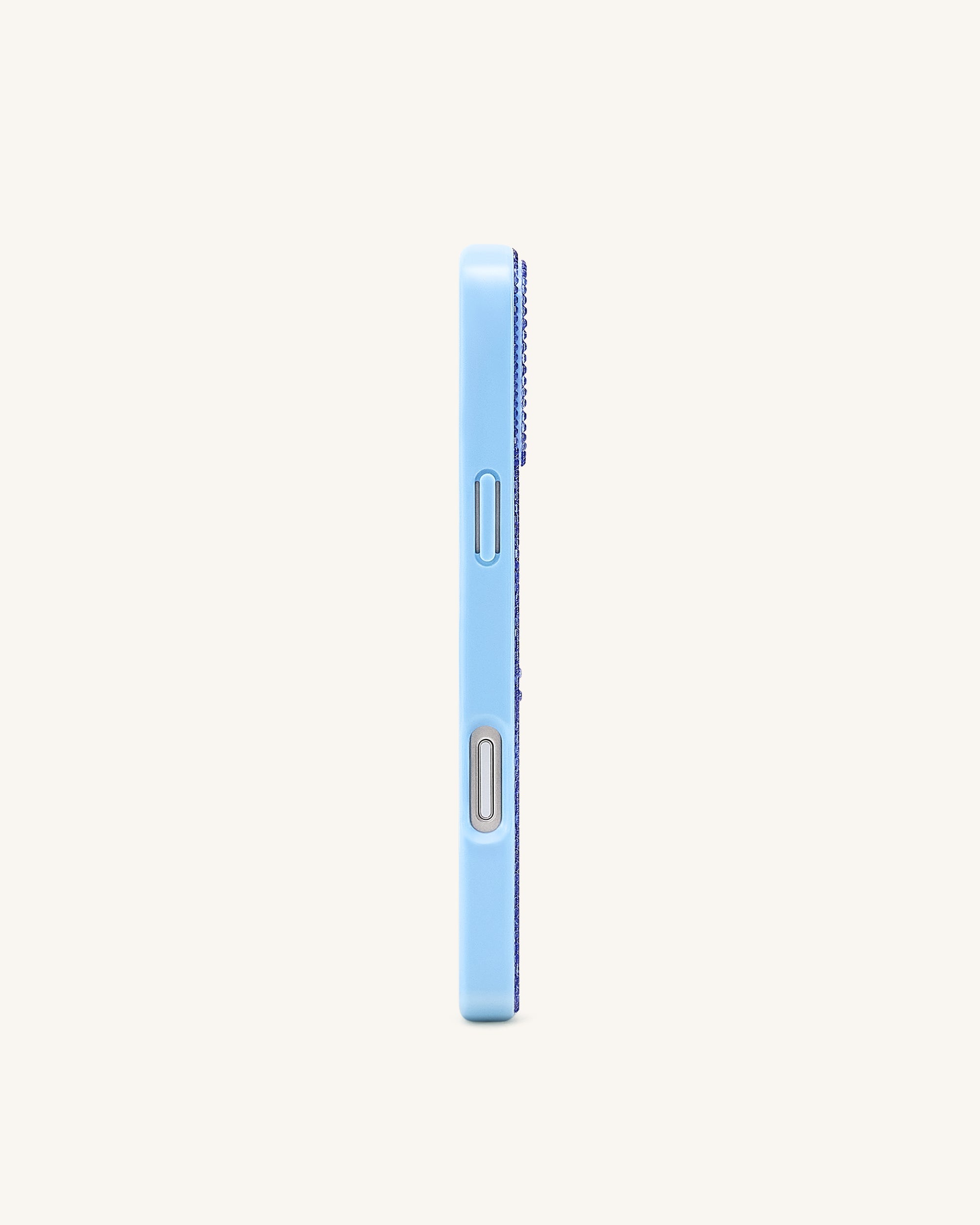 Holiday Wreath Bling Phone Case - Light Blue